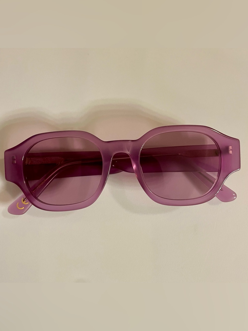 Madewell Lavender Jelly Round Edge Sunglasses
